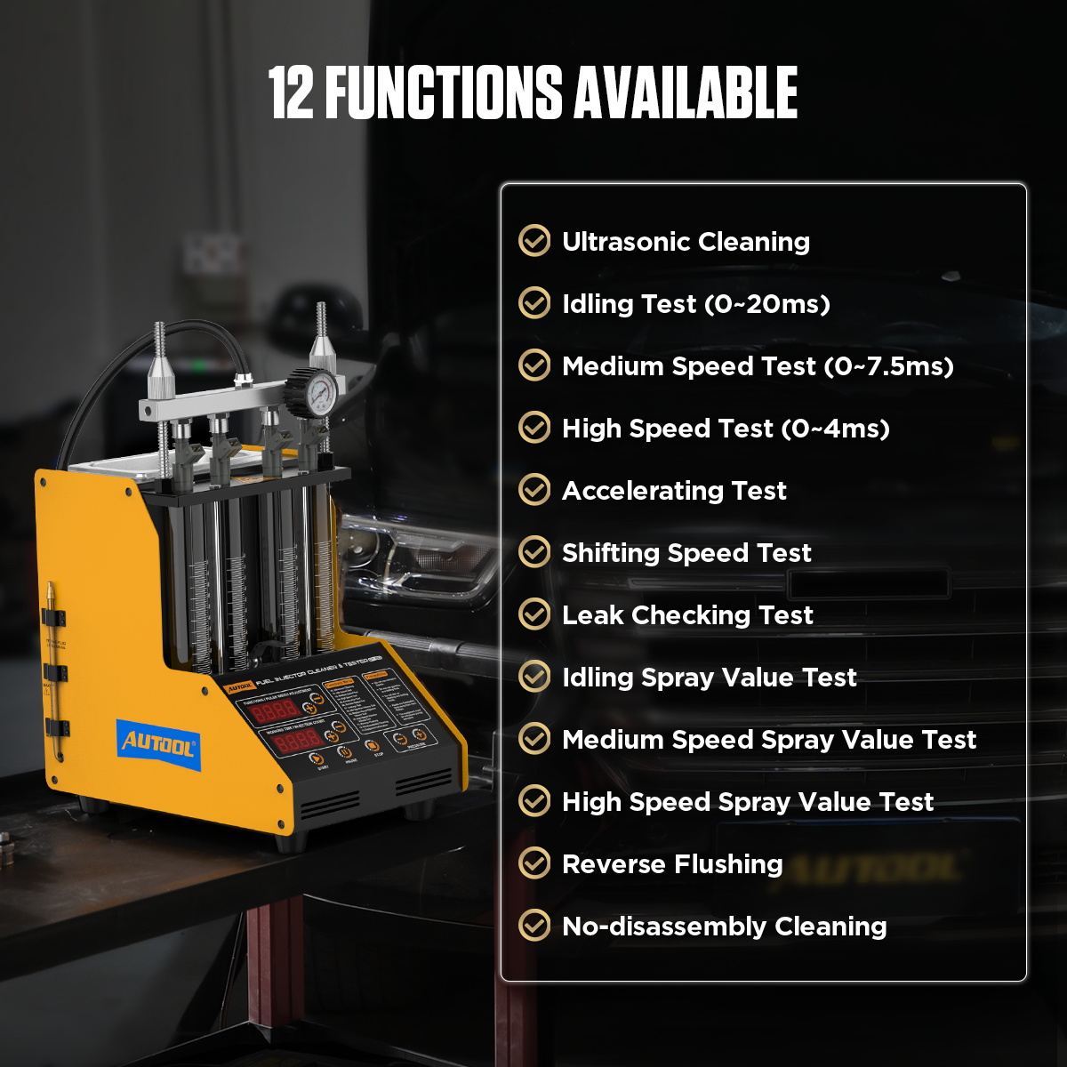 Fuel Injector Tester - Macchina per la Pulizia degli Iniettori