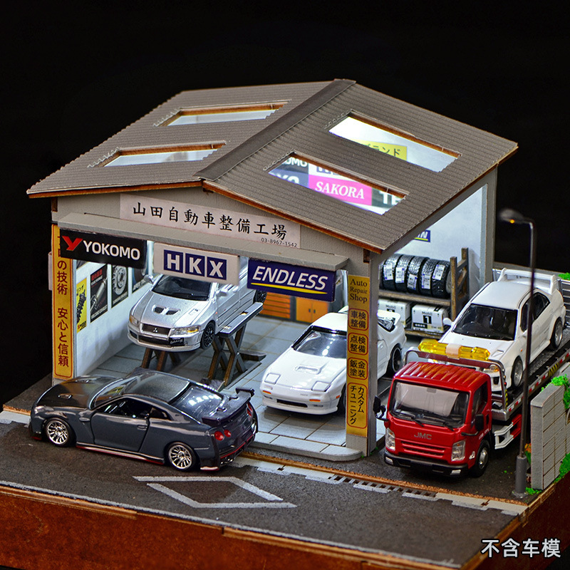 Auto Repair Shops - Kit Diorama Officina Auto in Scala