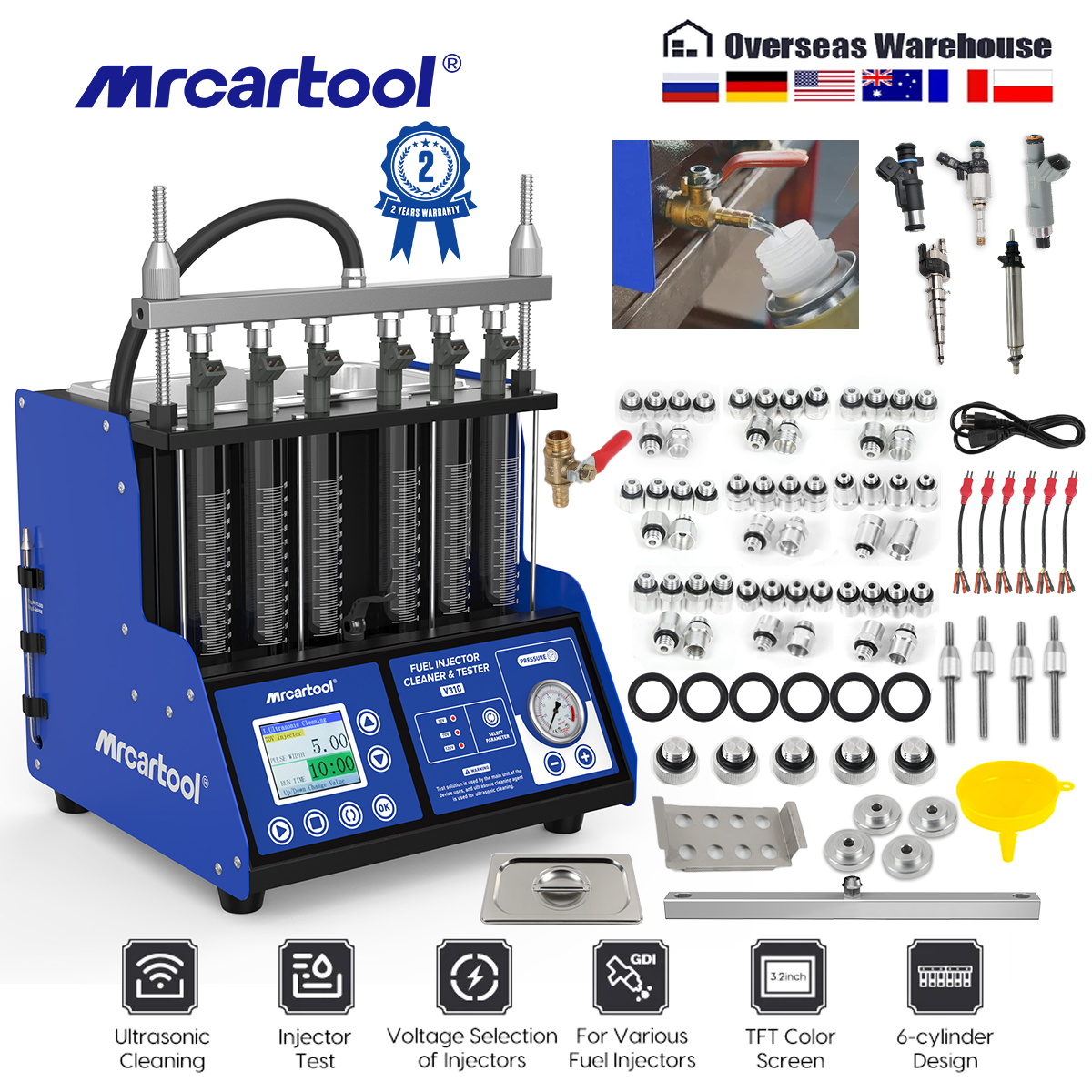 Fuel Injector Tester - MR CARTOOL V310: dispositivo per la