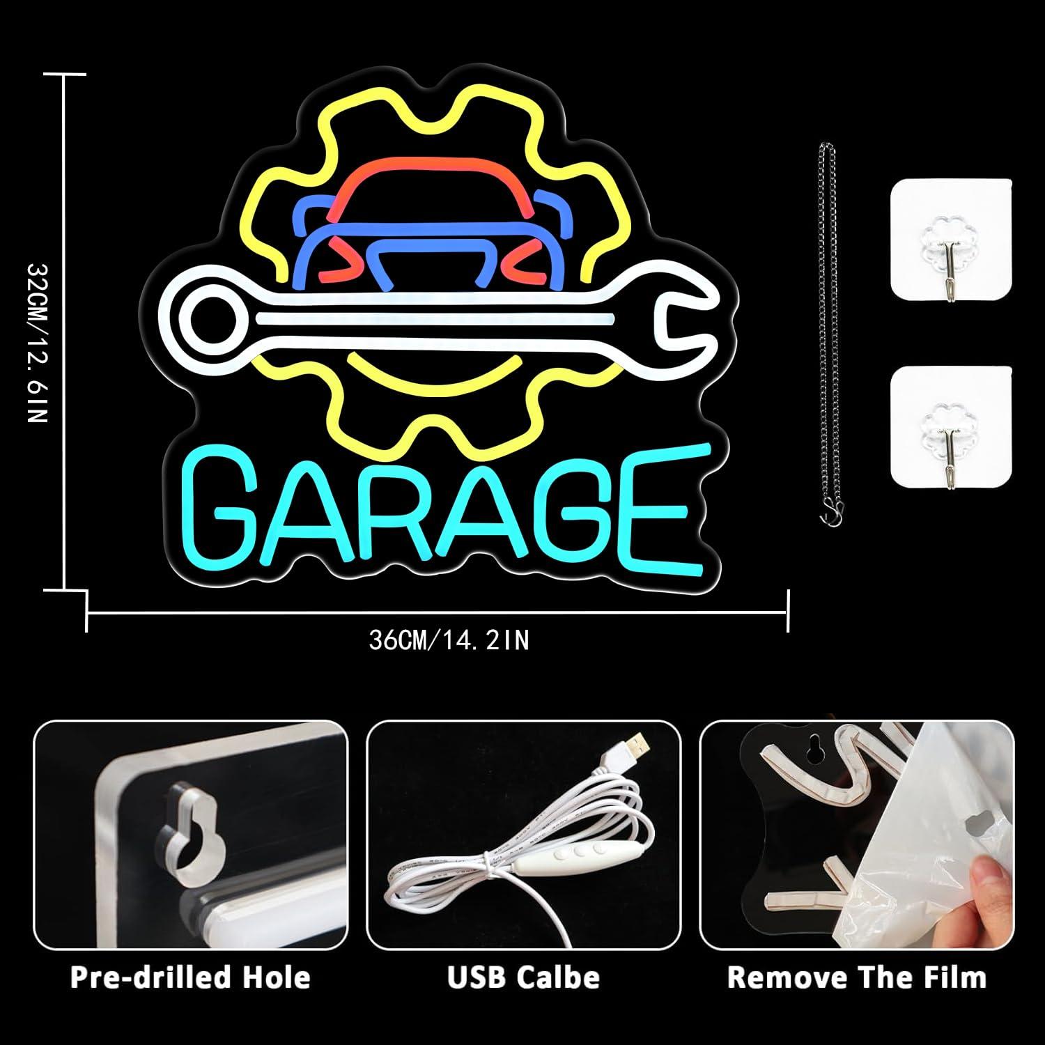 Insegna al Neon per Garage, Al - Auto Repair Shops recensione e prezzo