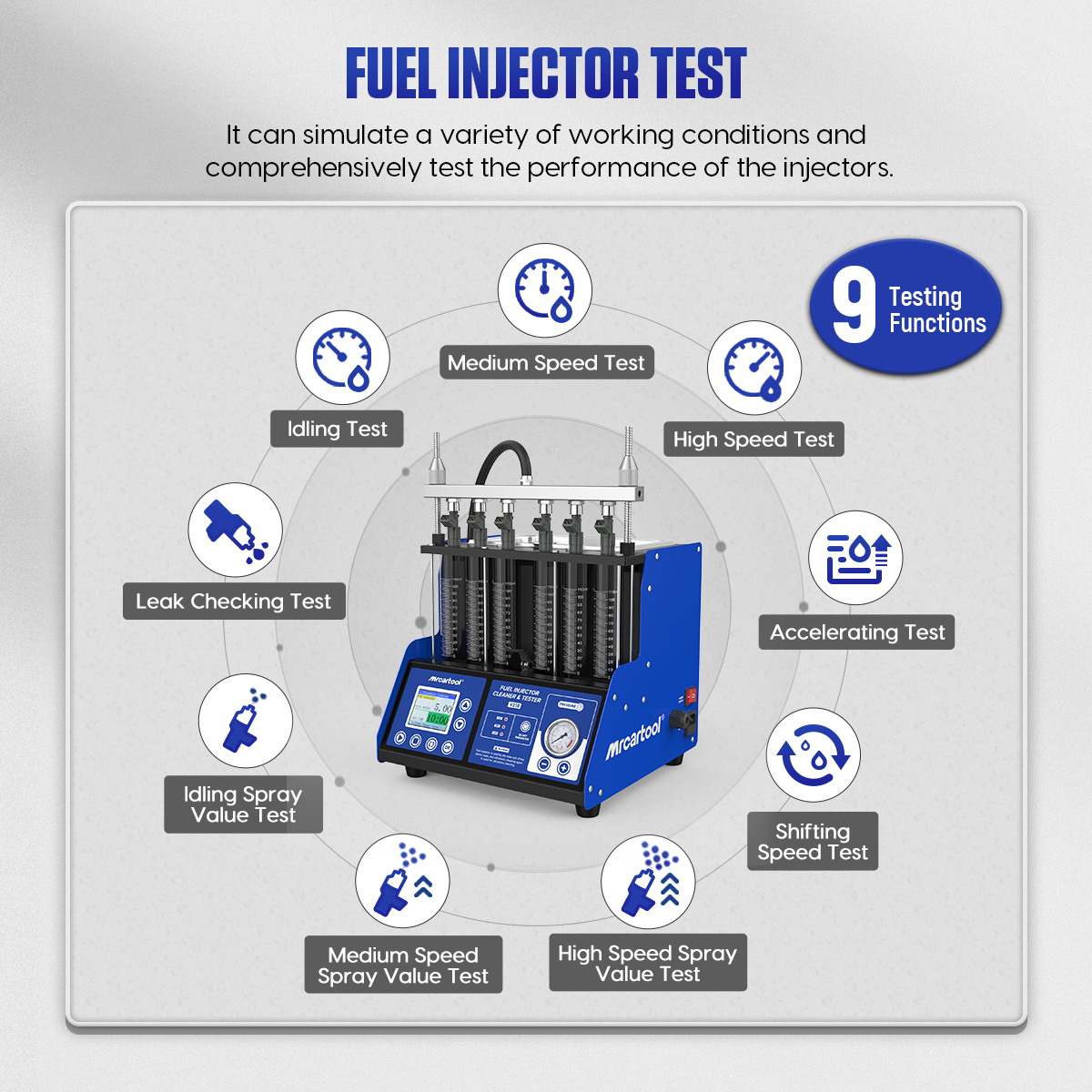 MR CARTOOL V310: dispositivo p - Fuel Injector Tester recensione e prezzo