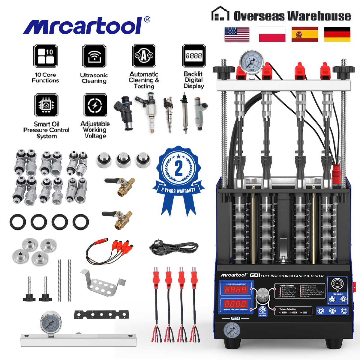 MR CARTOOL V209 GDI EFI FEI Ma - Fuel Injector Tester recensione e prezzo