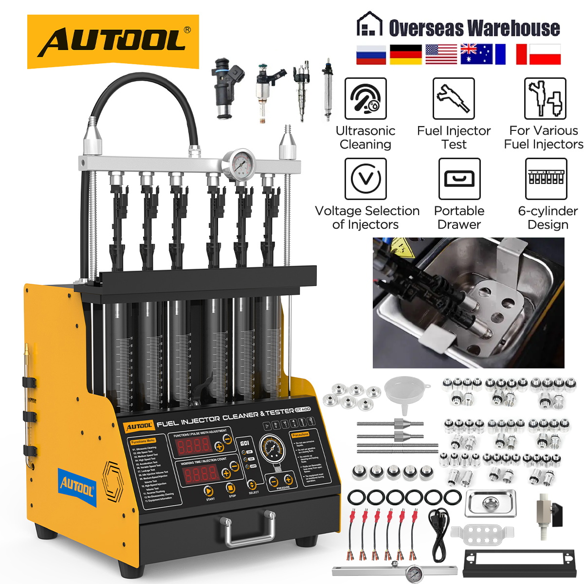 AUTOOL CT400 Macchina per Puli - Fuel Injector Tester recensione e prezzo
